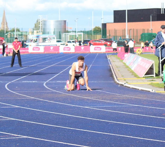 Top young sprinter Joel Masters