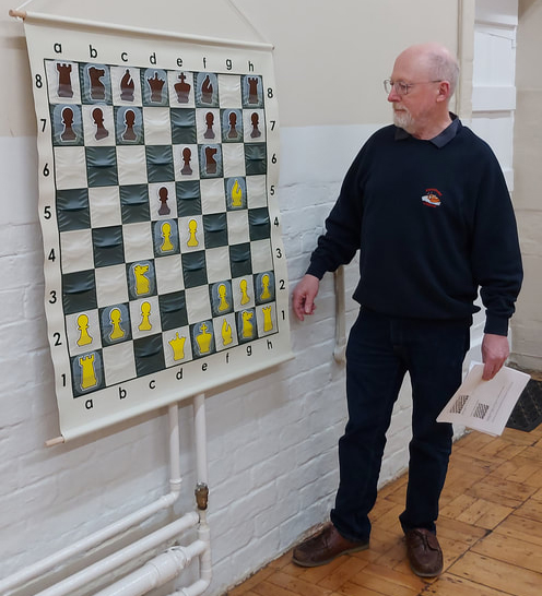 Bishop’s Cleeve Chess Club president Nigel Smart