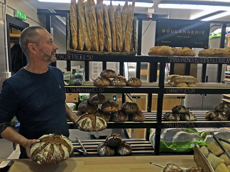 Ralph Saint Rose with a selection of La Boulangerie Artisan products