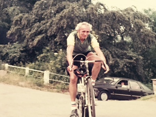 Jim Riches at the age of about 55. It was sent to The Local Answer by his daughter Terina, who added: “It was after a steep climb of about a mile and a half. Needless to say I used to hate going out on the bike with him as he wouldn’t let me get off