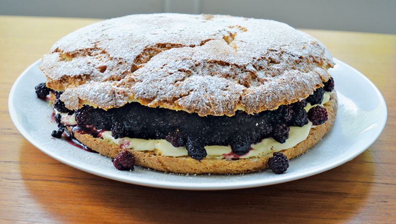 Blackberry and Clotted Cream Shortcake