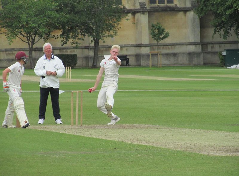 Dumbleton’s Will Gilderson was in the wickets for Gloucestershire’s under 14s and also made some important runs