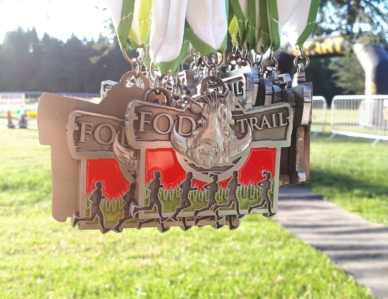 Every runner received a medal for their efforts
