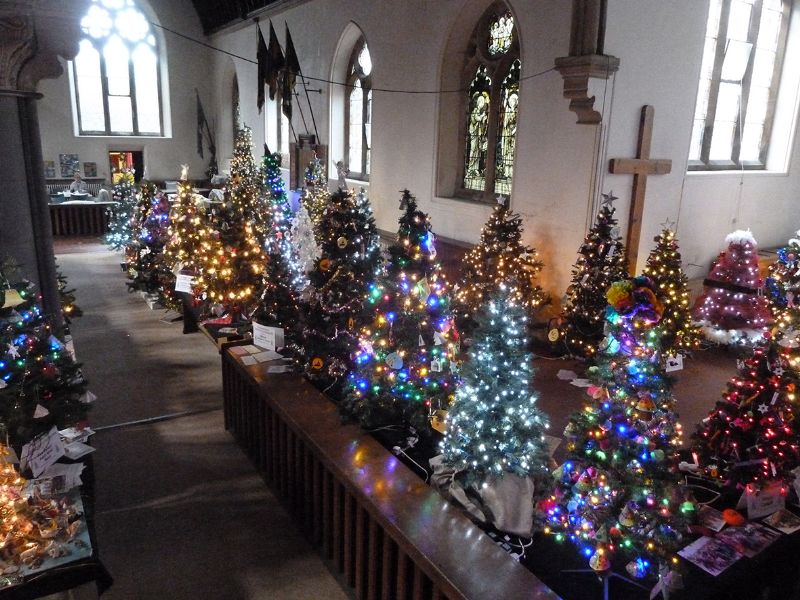 Last year's festival saw 135 trees light up the church
