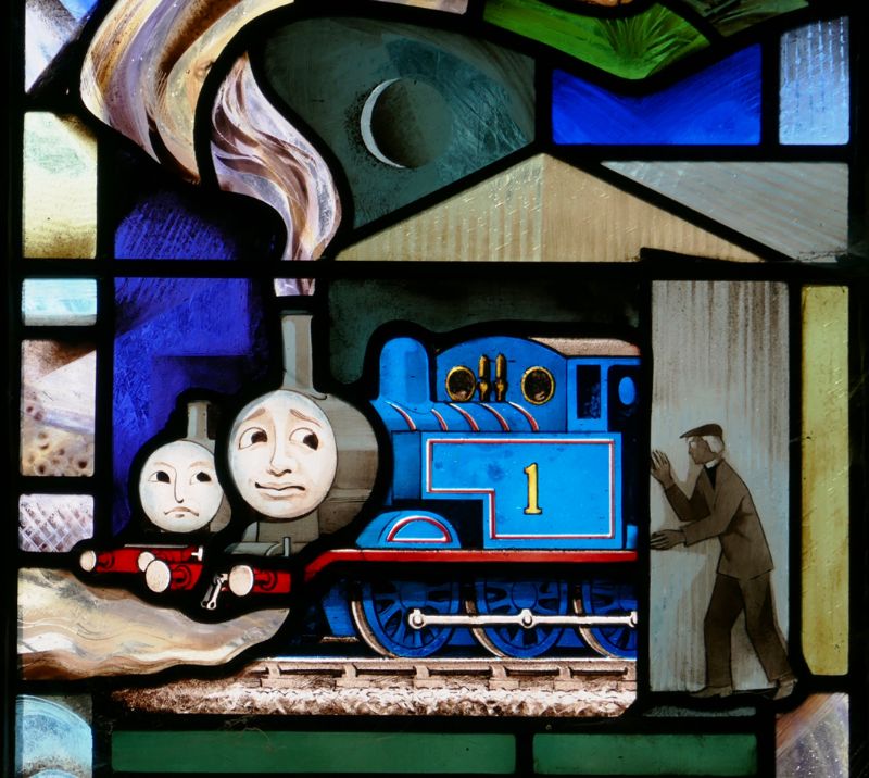 The ‘Thomas the Tank Engine’ stained glass window