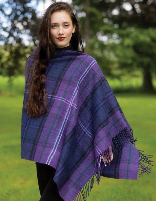Tweed cape shawl Great Scot Scottish fashion brand
