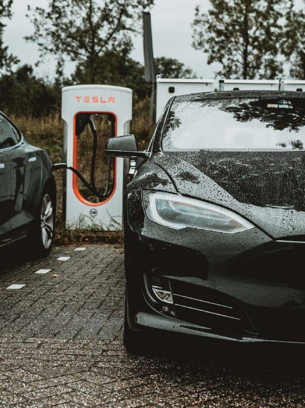 Tesla charging point