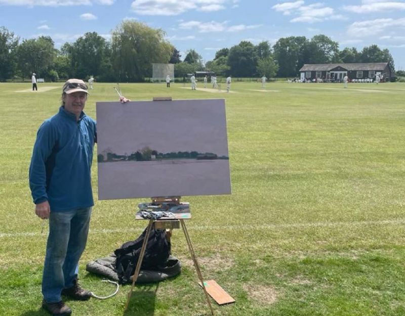Jack Russell paints Kingsholm Cricket Club