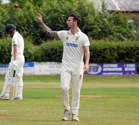 Stroud’s Angus Gegg took four wickets before hitting the match-winning six off the final ball of the game