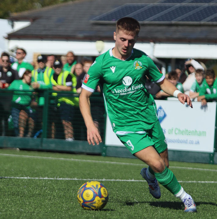 Ethan Dunbar is looking forward to Saturday’s FA Cup tie against Chesham United. Picture, Henry Nunn