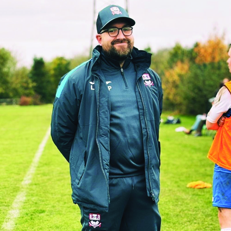 Stratton United manager Luke Palmer